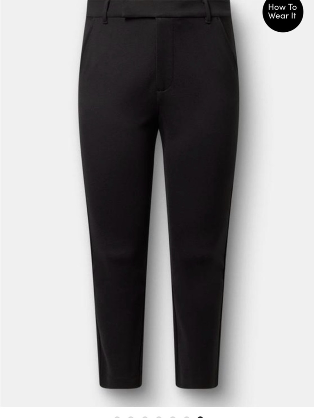 Women's Black Straight Leg Pants - Tailored Everyday Fit